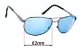 Sunglass Fix Replacement Lenses for Dillon Greasewood - 62mm Wide 