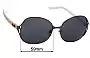 Sunglass Fix Replacement Lenses for Fiorelli Unknown Model - 59mm Wide 