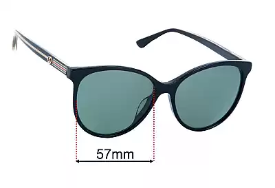 Gucci GG0377SK Replacement Lenses 57mm wide 