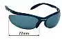 Sunglass Fix Replacement Lenses for Mako Armour 9370 - 77mm Wide 