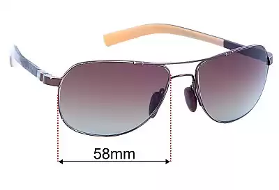 Maui Jim MJ327 Guardrails Verres de Remplacement 58mm wide 
