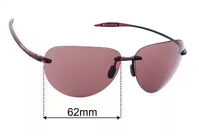 Maui Jim MJ421 Sugar Beach Verres de Remplacement 62mm wide 
