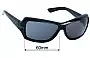 Sunglass Fix Verres de Remplacement pour Nike EV0374 Precocious - 60mm Wide 