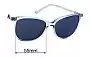 Sunglass Fix Replacement Lenses for Oroton  Lillian - 55mm Wide 
