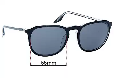 Ray-Ban RB2203F (Low Bridge Fit) Replacement Lenses 55mm wide 