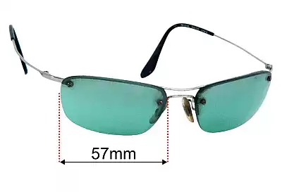 Ray-Ban RB3156 - 35mm Tall Replacement Lenses 57mm wide 
