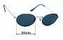 Sunglass Fix Ersatzgläser für Ray-Ban RB3547 Oval Metal - 54mm Wide 