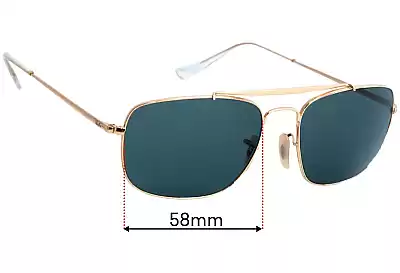 Ray-Ban RB3560 The Colonel Replacement Lenses 58mm wide 