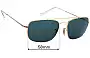 Sunglass Fix Replacement Lenses for Ray-Ban RB3560 The Colonel - 58mm Wide 