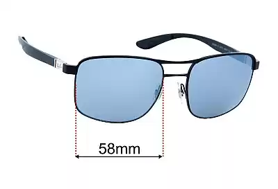 Ray-Ban RB3660CH Lentes de Repuesto 58mm wide 