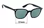 Sunglass Fix Ersatzgläser für Ray-Ban RB4297 - 51mm Wide 