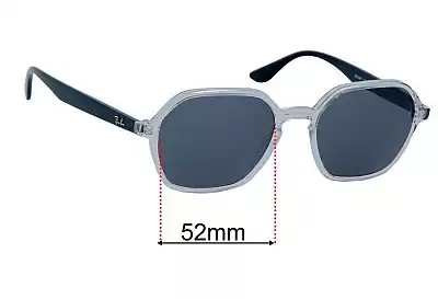 Ray-Ban RB4361 Replacement Lenses 52mm wide 