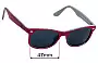 Sunglass Fix Replacement Lenses for Ray-Ban Junior New Wayfarer RJ9052-S - 47mm Wide 