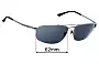 Sunglass Fix Verres de Remplacement pour Revo 3060 - 62mm Wide 