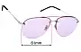 Sunglass Fix Replacement Lenses for Saint Laurent  Classic 11/FM - 61mm Wide 