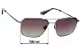 Sunglass Fix Replacement Lenses for Superdry Sun Rx 06 - 56mm Wide 