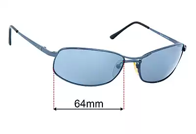 Vuarnet Pouilloux Ref.174 Lentes de Repuesto 64mm wide 