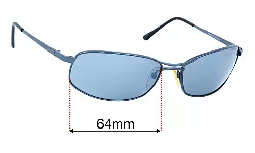 Sunglass Fix Replacement Lenses for Vuarnet Pouilloux Ref.174 - 64mm Wide Vuarnet Pouilloux Ref.174 Replacement Lenses 64mm wide
