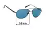 Sunglass Fix Ersatzgläser für Warby Parker Exley - 58mm Wide 