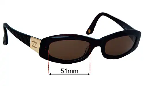 Sunglass Fix Replacement Lenses for Chanel 5014 - 51mm Wide 