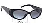 Sunglass Fix Replacement Lenses for Christian Dior Rome Berlin - 57mm Wide 