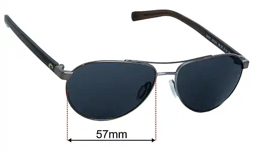 Costa Del Mar Fernandina Replacement Lenses 57mm wide 