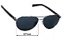 Sunglass Fix Replacement Lenses for Costa Del Mar Fernandina - 57mm Wide 