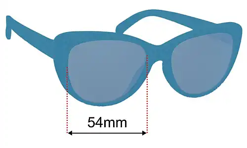 Goodr Apatite For Detoxification Replacement Lenses 54mm wide 