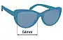 Sunglass Fix Replacement Lenses for Goodr Apatite For Detoxification - 54mm Wide 