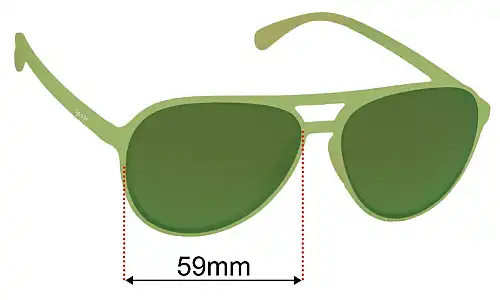 Goodr Buzzed On The Tower  Replacement Lenses 59mm wide 