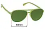 Sunglass Fix Replacement Lenses for Goodr Buzzed On The Tower - 59mm Wide 