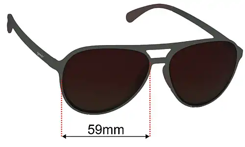 Goodr Clubhouse Closeout  Replacement Lenses 59mm wide 
