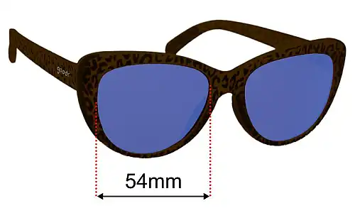 Goodr Fast As Shell  Replacement Lenses 54mm wide 