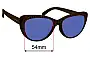Sunglass Fix Replacement Lenses for Goodr Fast As Shell - 54mm Wide 