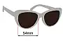 Sunglass Fix Verres de Remplacement pour Goodr Gingham Is Sooo Last Year - 54mm Wide 