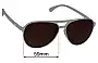 Sunglass Fix Replacement Lenses for Goodr Granite I Didn't Ground Today - 59mm Wide 