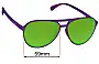 Sunglass Fix Replacement Lenses for Goodr It's Octopuses, Not Octopi - 59mm Wide 