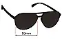 Sunglass Fix Ersatzgläser für Goodr Operation: Blackout - 59mm Wide 