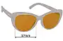 Sunglass Fix Replacement Lenses for Goodr Rainbow Runway Ready - 57mm Wide 