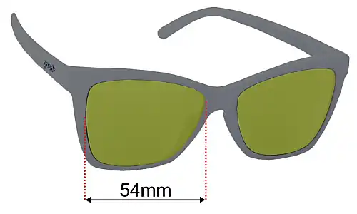 Goodr Server With A Checkered Past  Replacement Lenses 54mm wide 