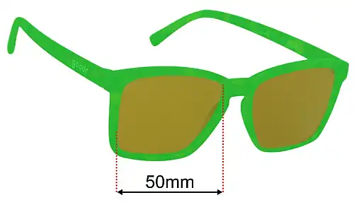 Goodr Short With Benefits  Replacement Lenses 50mm wide 