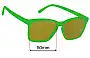 Sunglass Fix Replacement Lenses for Goodr Short With Benefits - 50mm Wide 