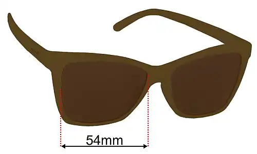 Goodr Vanguard Visionary  Replacement Lenses 54mm wide 