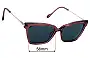Sunglass Fix Ersatzgläser für Le Specs Bio-Trap - 56mm Wide 