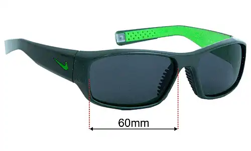 Sunglass Fix Replacement Lenses Nike EV0758 Brazen - 60mm Wide 