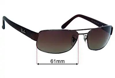 Ray-Ban RB3188 Ersatzgläser 61mm wide 