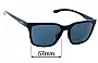 Sunglass Fix Replacement Lenses for Smith Shoutout - 57mm Wide 