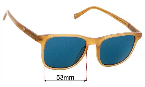 Vuarnet VL1618  Replacement Lenses 53mm wide 