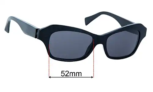 Alain Mikli AL1031 Lentes de Repuesto 52mm wide 