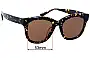 Sunglass Fix Replacement Lenses for Bailey Nelson  Elizabeth - 53mm Wide 